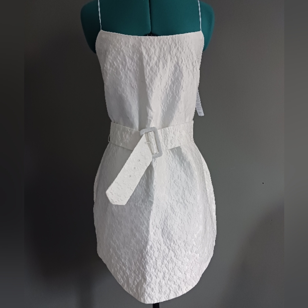 NWT Amanda Uprichard Floral White Mini Dress Size XL